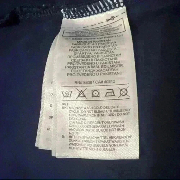 Adidas Originals 3 Stripe Bodycon Stretch Tee Shirt Dress Navy Size Small - Picture 10 of 11